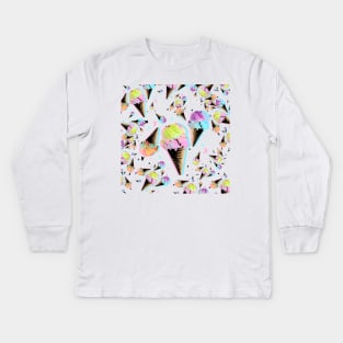 Ice cream art Kids Long Sleeve T-Shirt